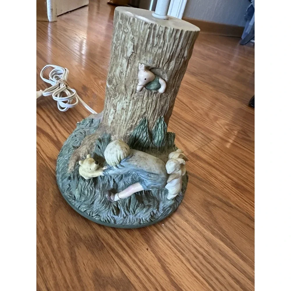 Lamp Pooh Stuck in Hole Christopher Robin Rabbits Roo Disney Co Charpente 16x10